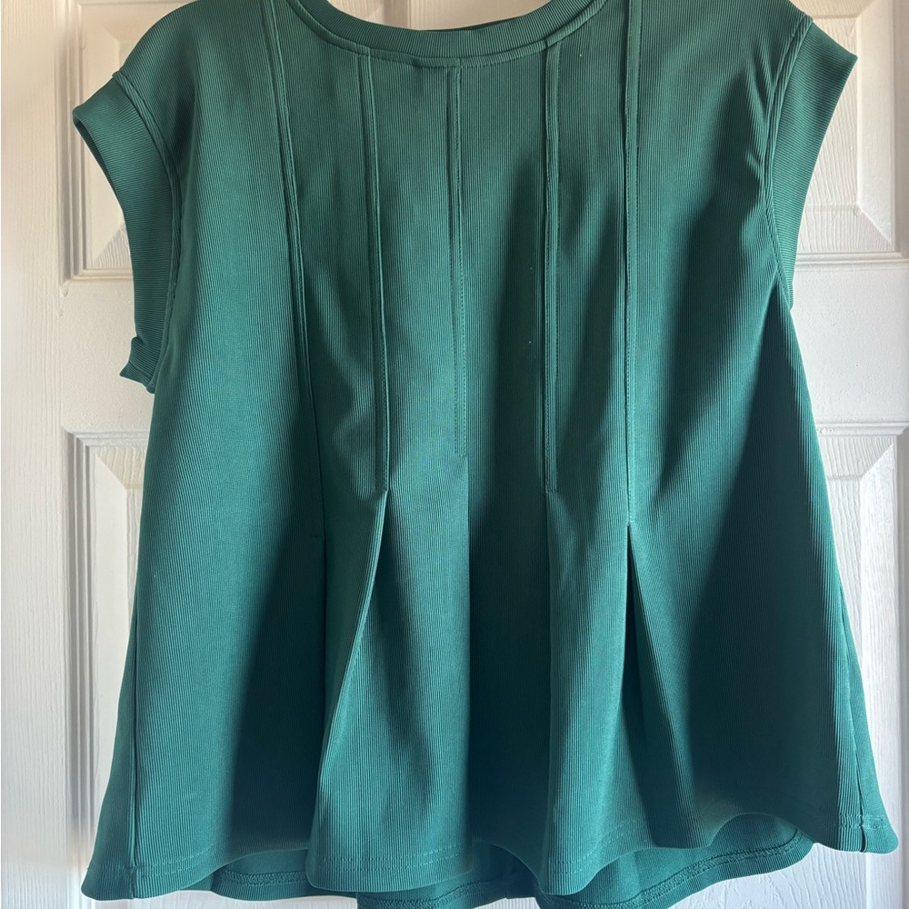 Entro Deep Green Sleeveless Blouse